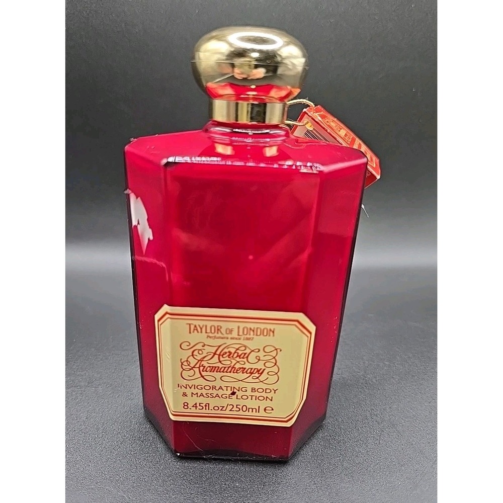 VINTAGE TAYLOR OF LONDON HERBAL AROMATHERAPY INVIGORATING BODY‎ & MASSAGE LOTION